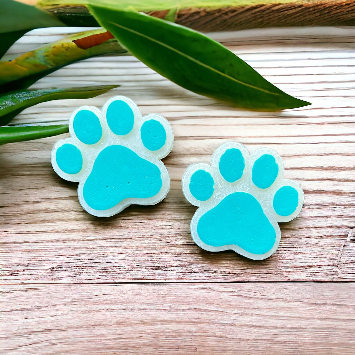 Paw Print Vent Clips Freshies in Teal
