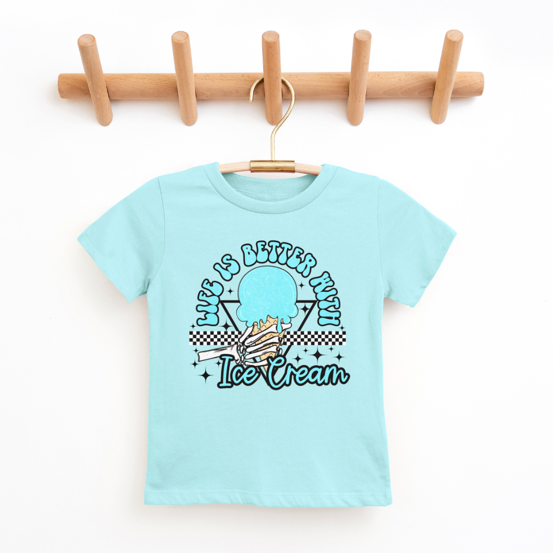 Life Is Better With Ice Cream Graphic Tee *4 colors*