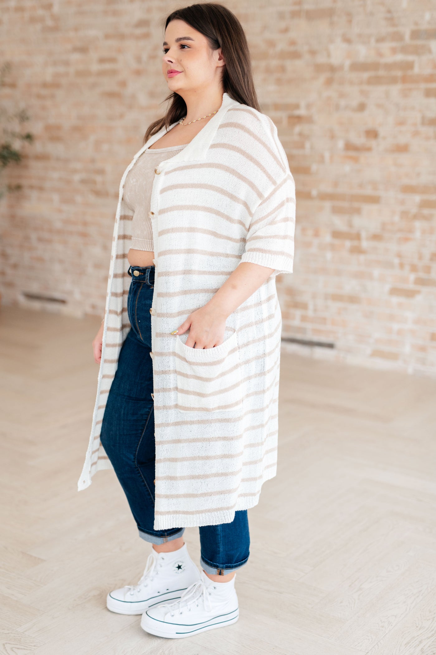 Easy Street Striped Cardigan/Dress