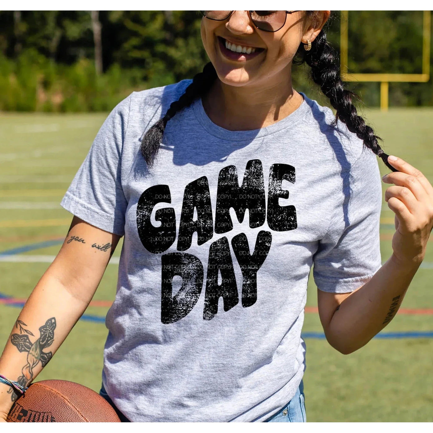 Game Day Grunge  GRAPHIC TEE- color options