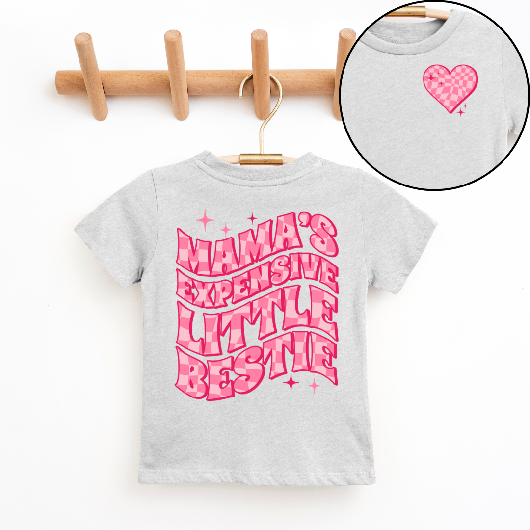 Mama's Expensive Little Bestie Youth & Toddler Graphic Tee *5 colors*