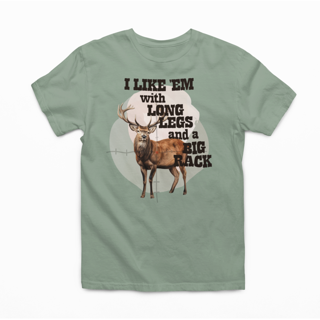 I Like Them With Long Legs And A Big Rack Graphic Tee *4 colors*