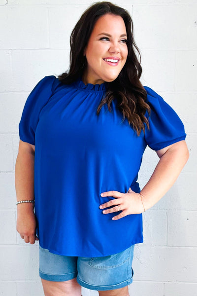Lovely In Holiday Top in Blue