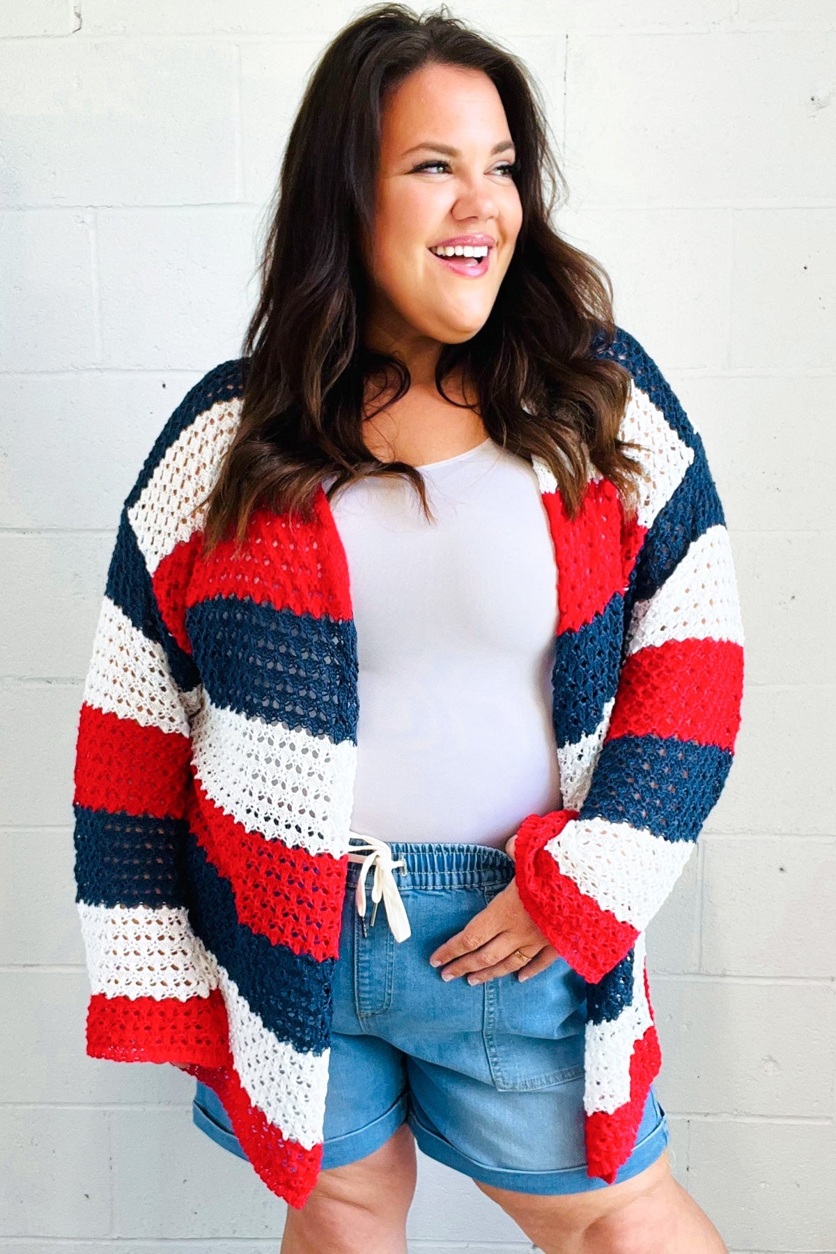 Simply Patriotic Crochet Cardigan
