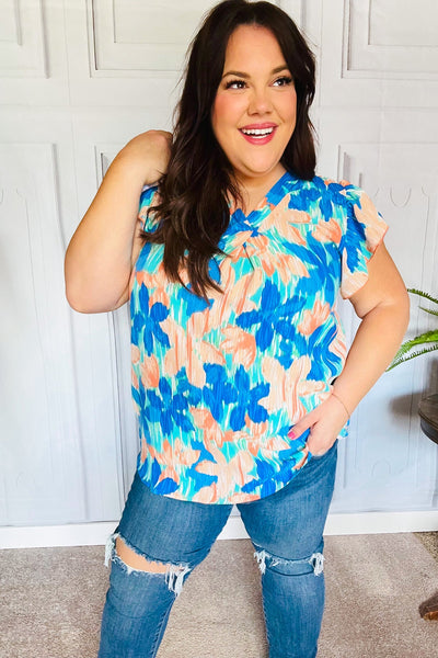 Tropical Breeze Top in Turquoise
