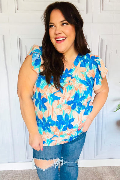Tropical Breeze Top in Turquoise