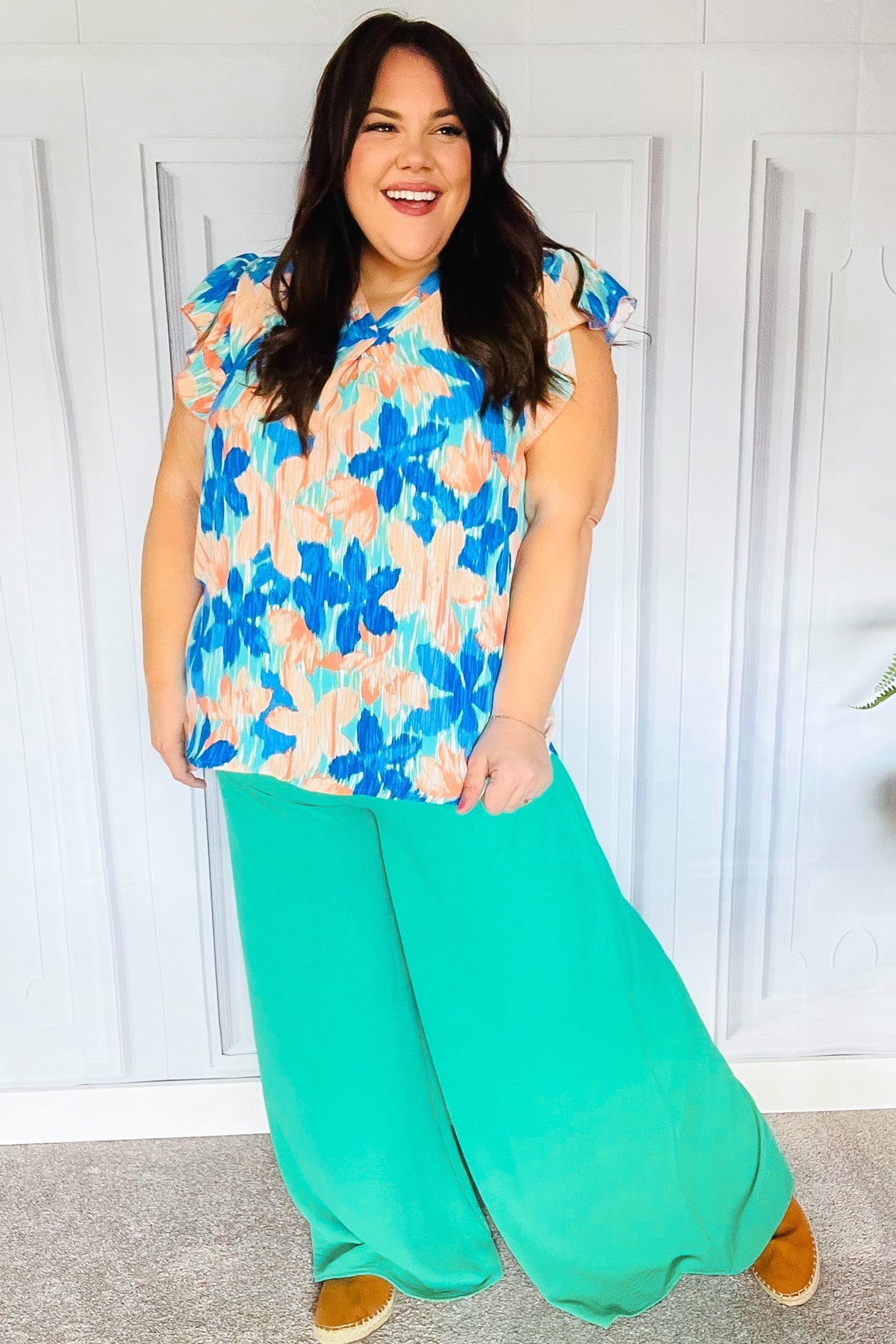 Just Dreaming Palazzo Pants in Emerald