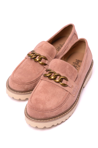 Corkys Literally Loafers in Blush Vegan Suede