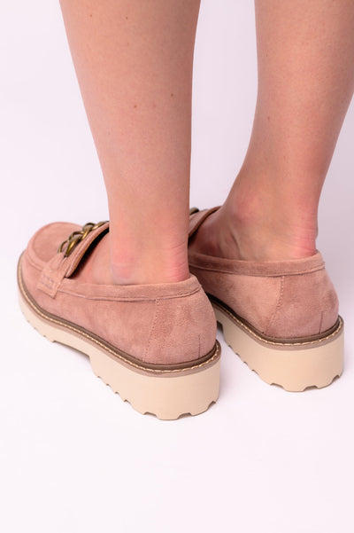 Corkys Literally Loafers in Blush Vegan Suede