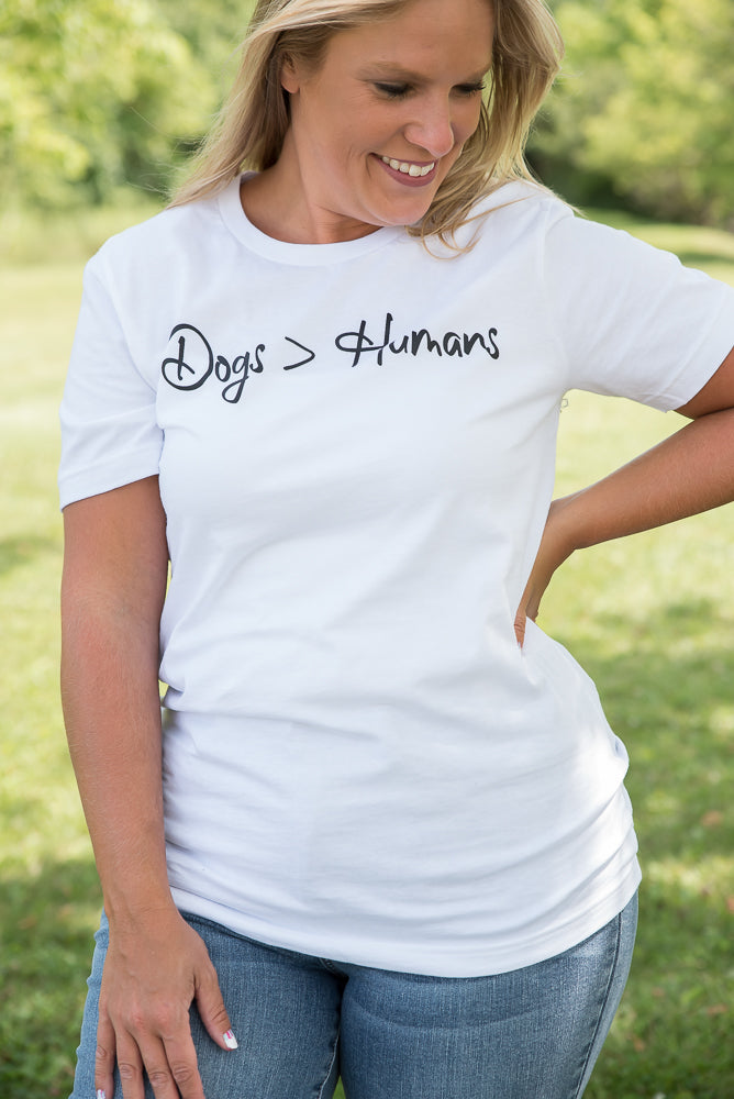 Dogs Over Humans Graphic Top