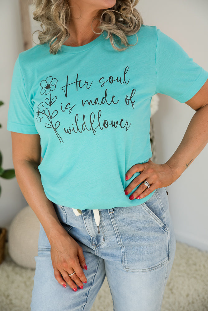 Her Soul Is Made Of Wildflower Tee