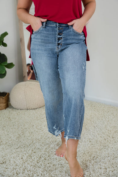 Judy Blue Change for the Better Crop Jeans
