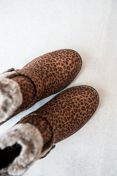 Corkys Chilly Leopard Ankle Boots