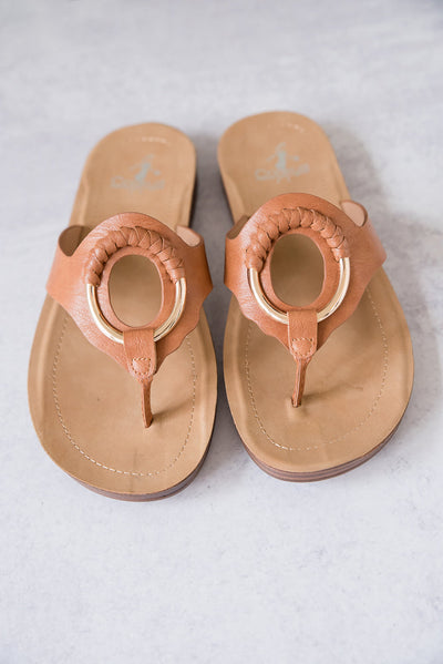 Corkys Ring my Bell Sandals in Cognac