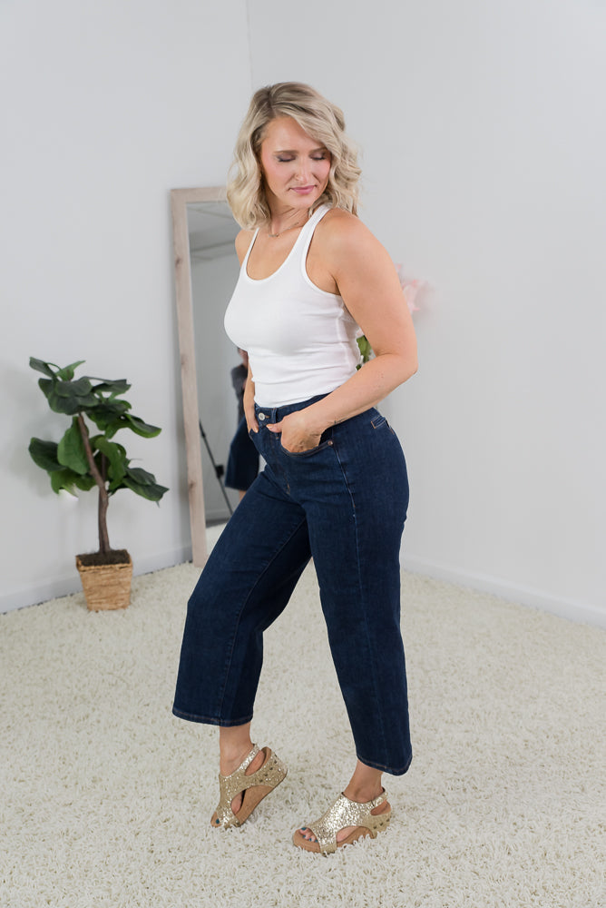 Judy Blue Astounding Tummy Control Cropped Jeans