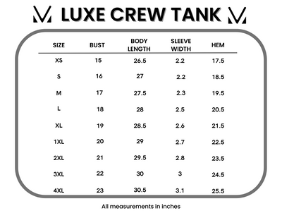 Luxe Crew Tank - Pink Leaves