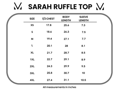 Sarah Ruffle Top - Dark Purple