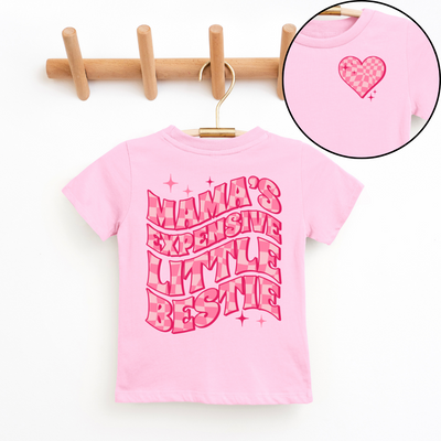 Mama's Expensive Little Bestie Youth & Toddler Graphic Tee *5 colors*