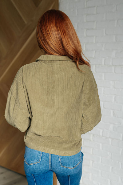 Primrose Corduroy Jacket - Olive