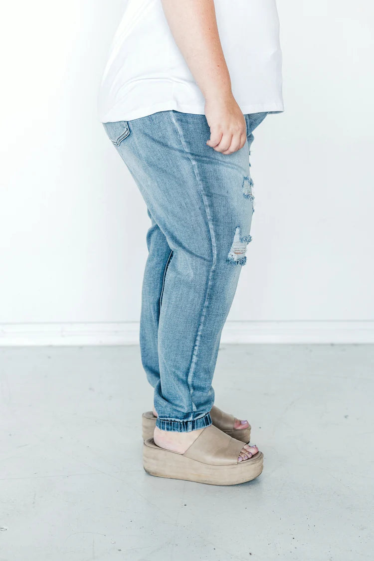 Rubies + Honey Lydia Denim Jogger