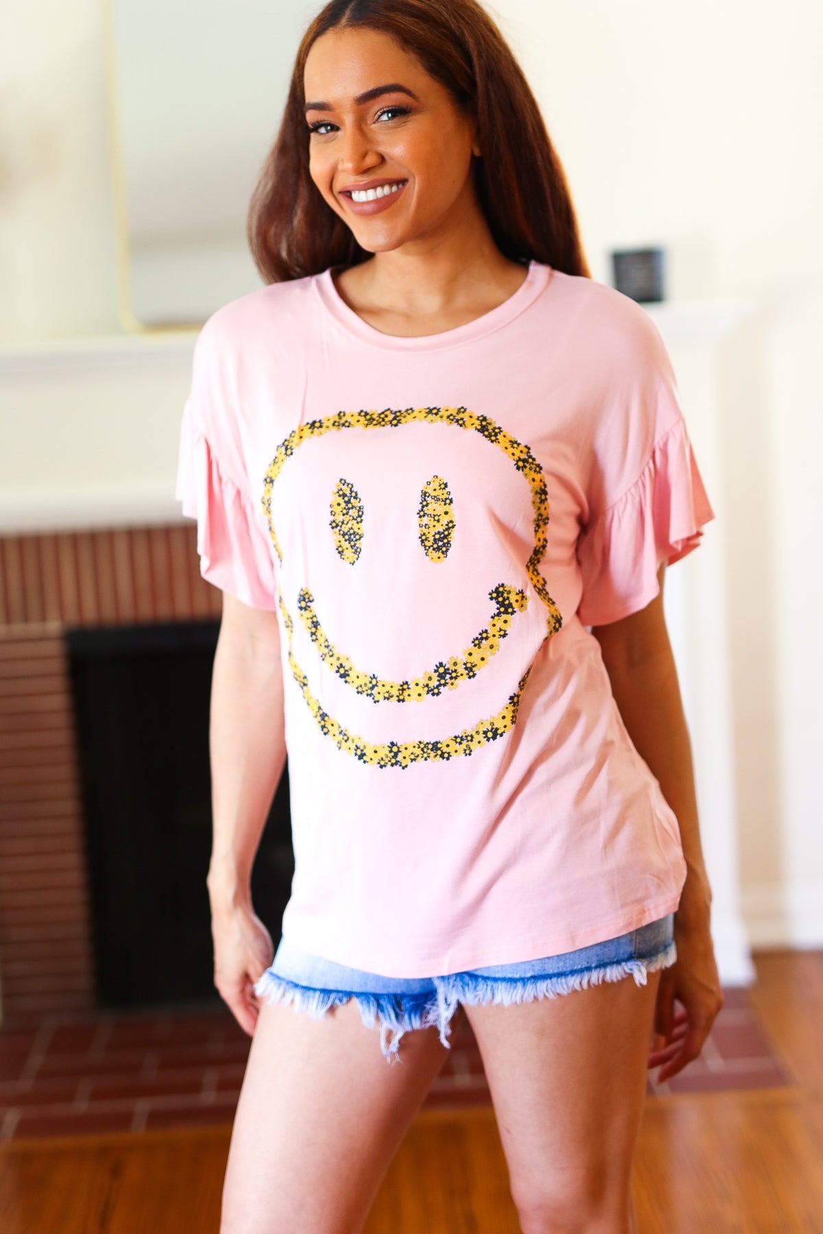 Live For Today Tee in Pink