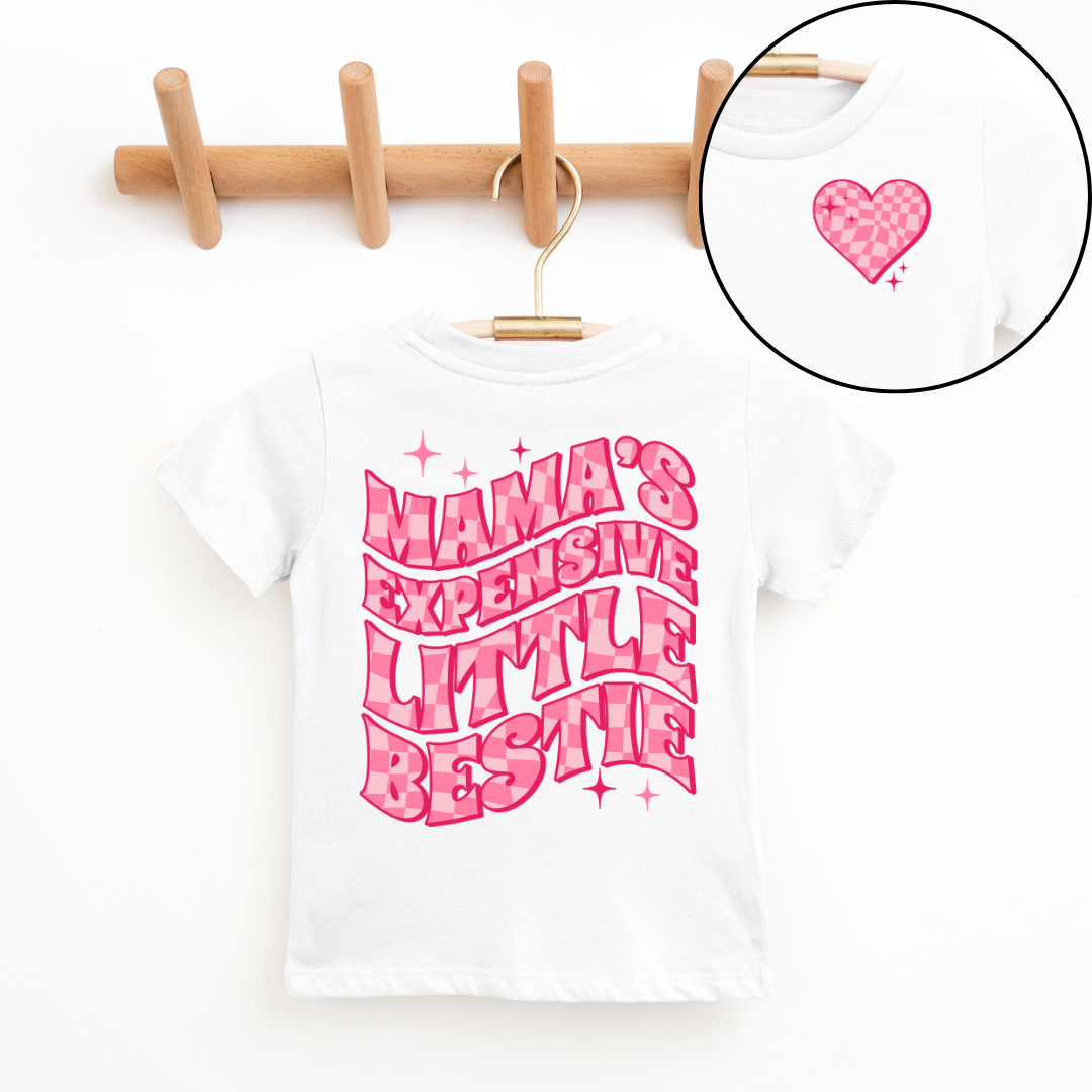 Mama's Expensive Little Bestie Youth & Toddler Graphic Tee *5 colors*