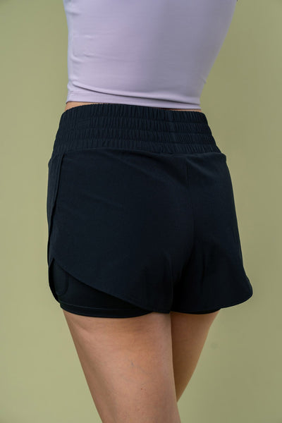 Simple Sleek High Waisted Knit Shorts