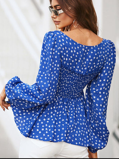 Blue Sky Long Sleeve Blouse