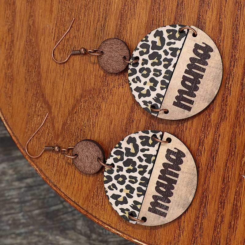 MAMA Wooden Leopard Earrings *2 colors*