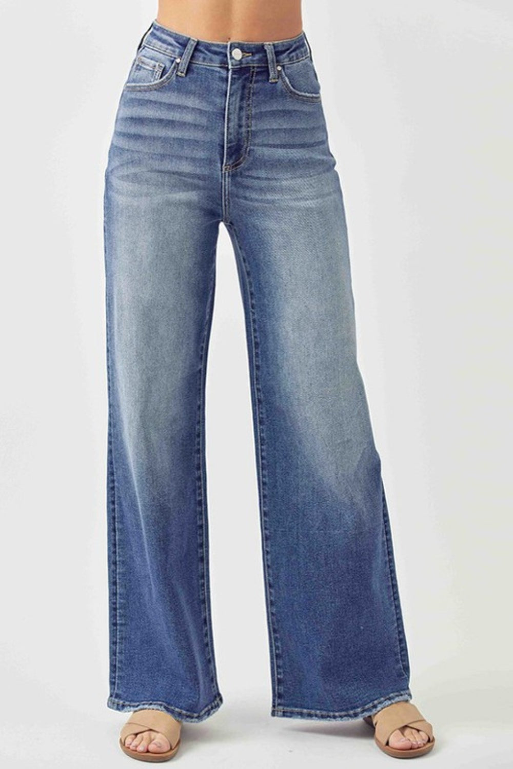 Risen Kelly High Rise Wide Leg Jeans