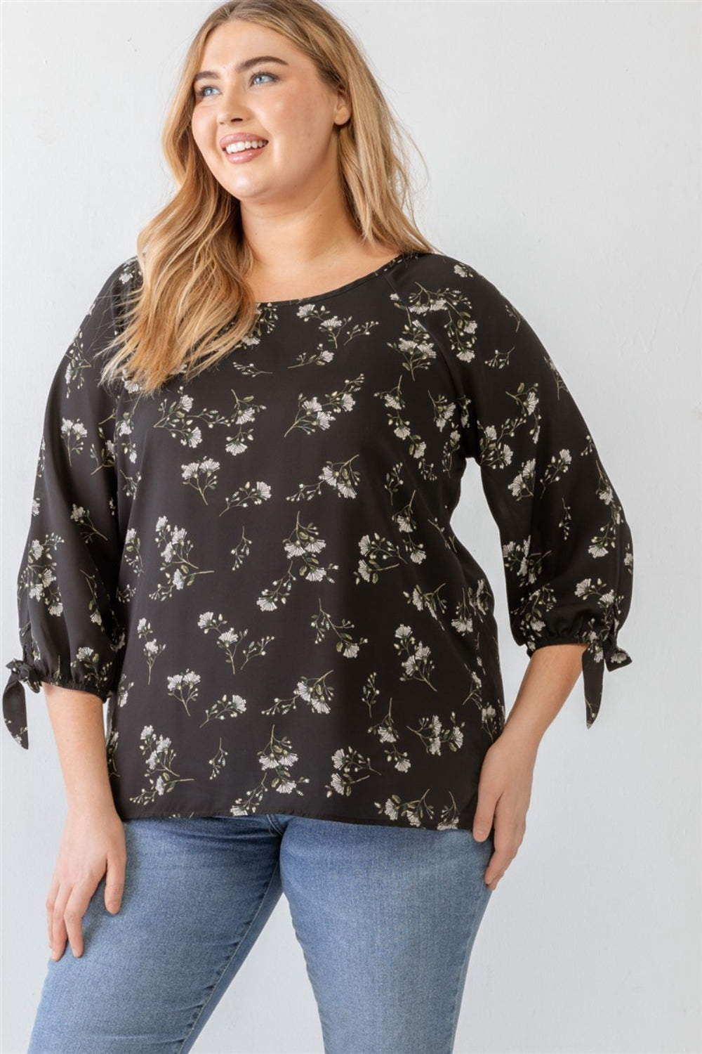 Demure Softness Blouse - Plus