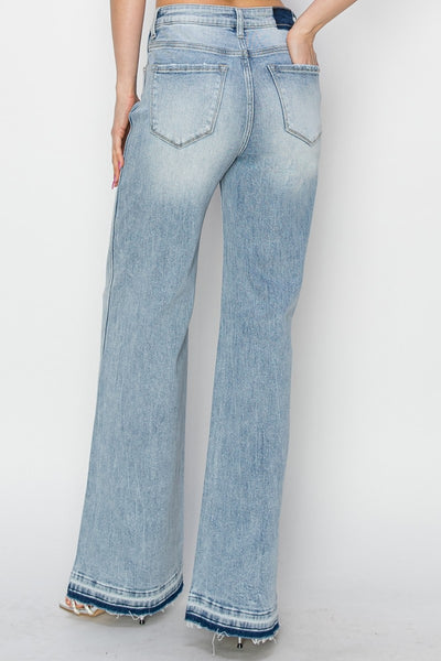 Risen Elenor High Rise Wide Leg Jeans