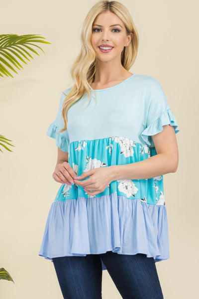 Sweet Floral Melody Top *2 colors*