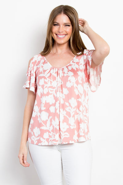 Sweet Serenity Cold Shoulder Top