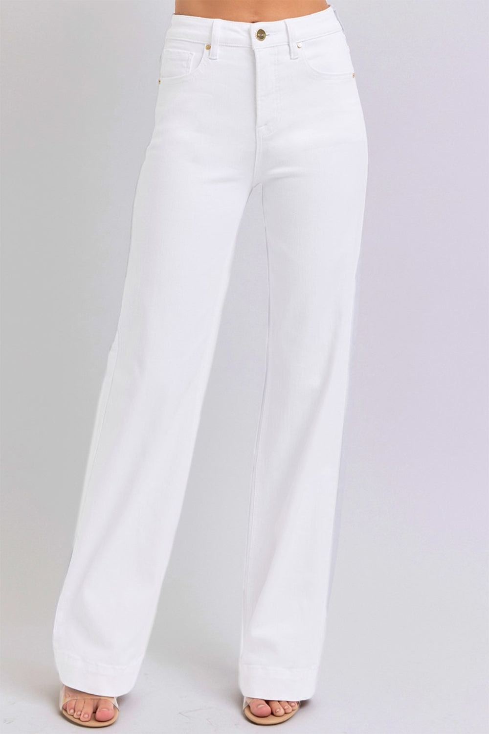 RISEN Snow White High Waist Straight Jeans