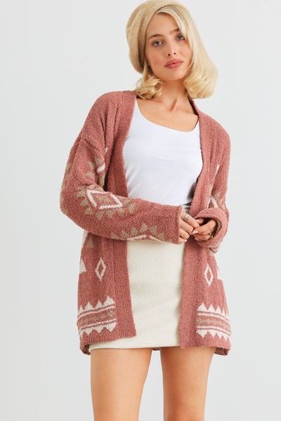 Mad Love Open Front Cardigan