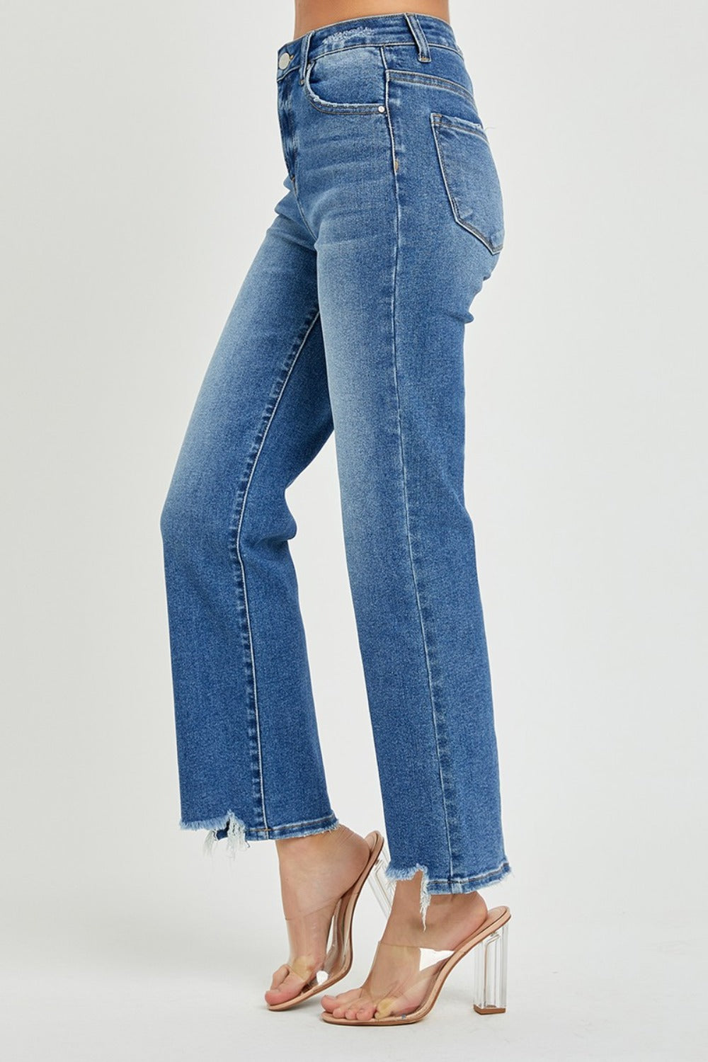 RISEN Cara High Rise Straight Jeans