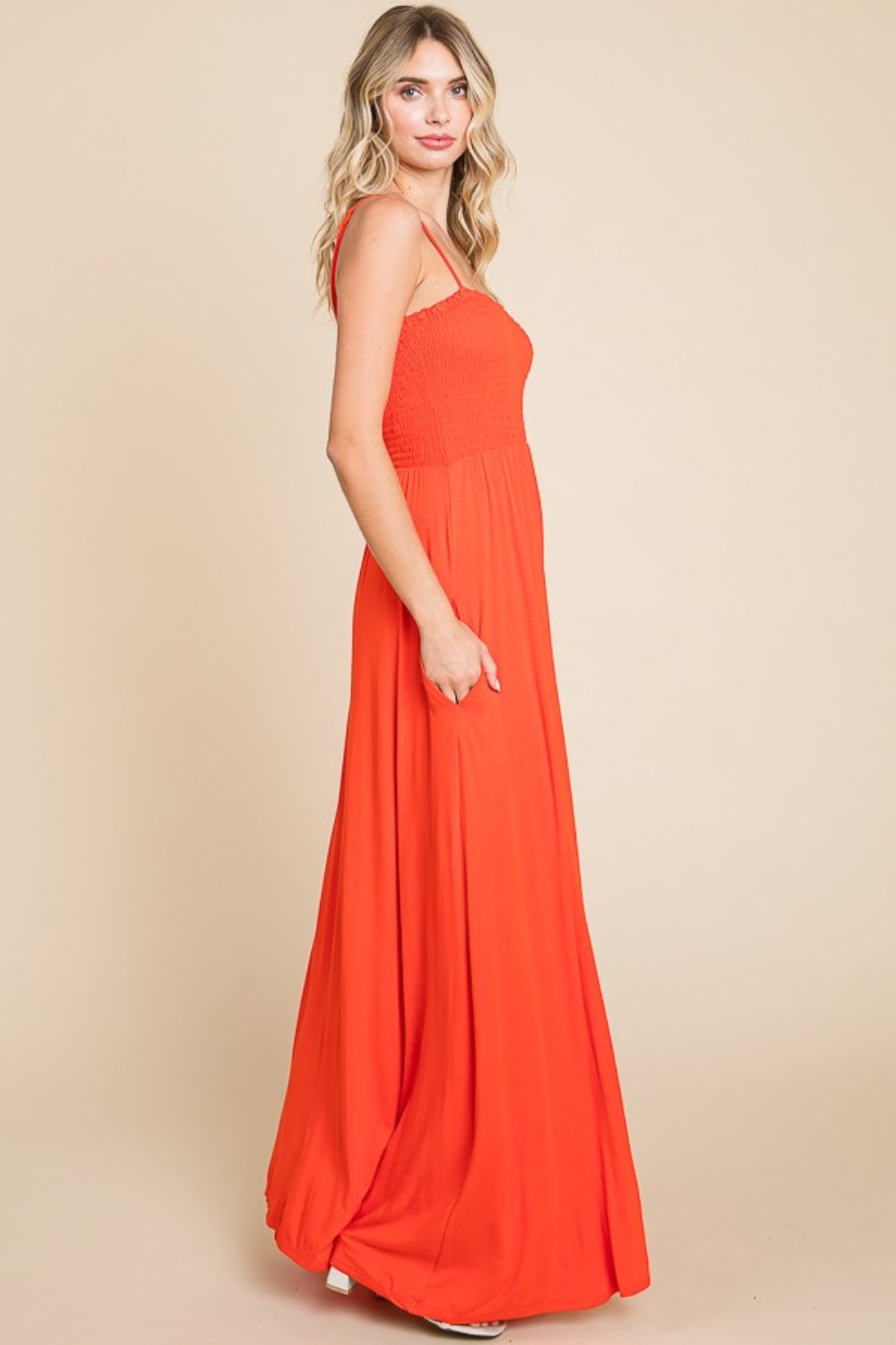 Sunset Kisses Cami Maxi Dress with Pockets