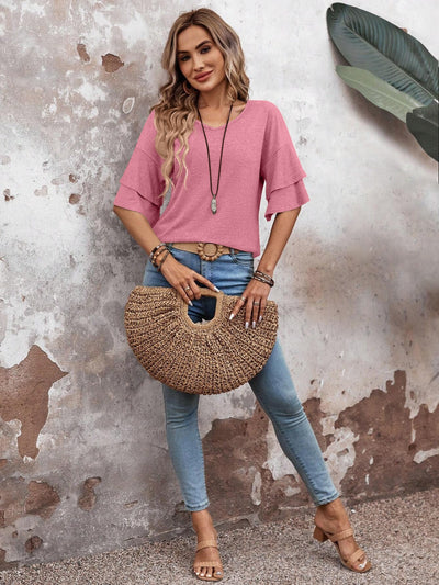 Western Soul Half Sleeve Blouse