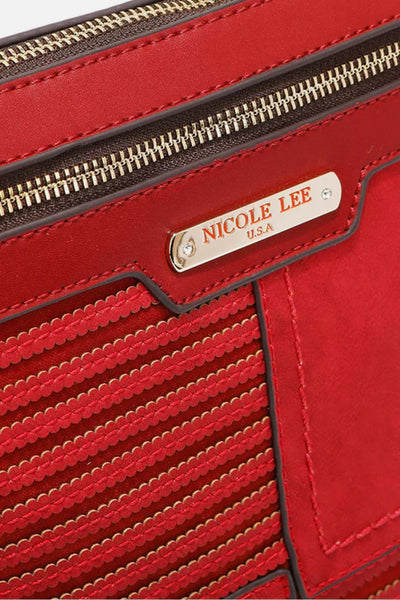 Nicole Lee USA Scallop Stitched Crossbody Bag *2 colors*