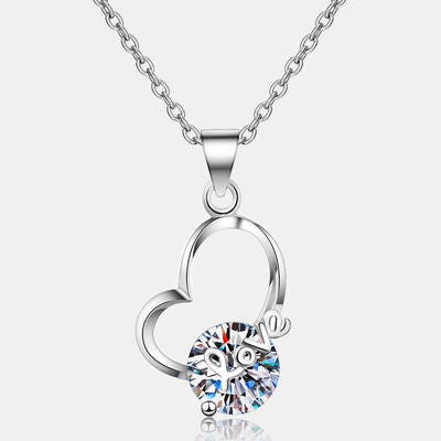 Lots of Love 2 Carat Moissanite 925 Sterling Necklace