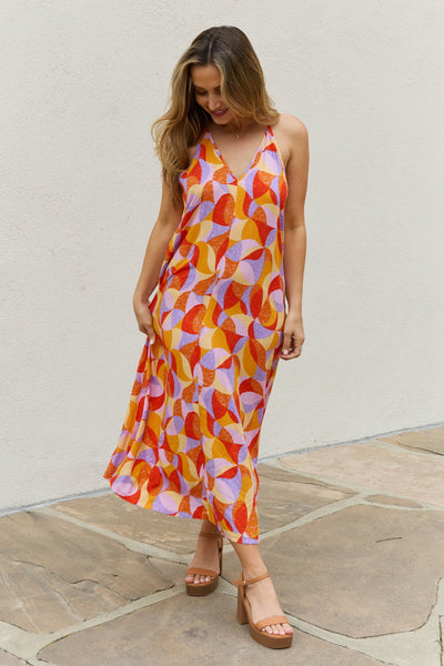 Geometric Summer Maxi Dress