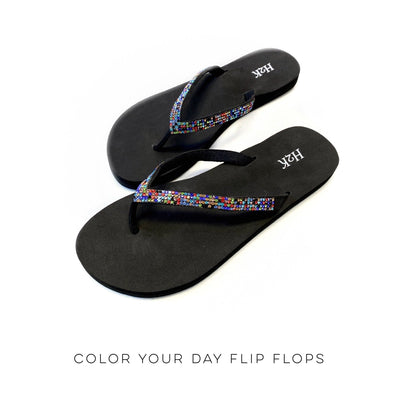 Color Your Day Flip Flops - Copper + Rose