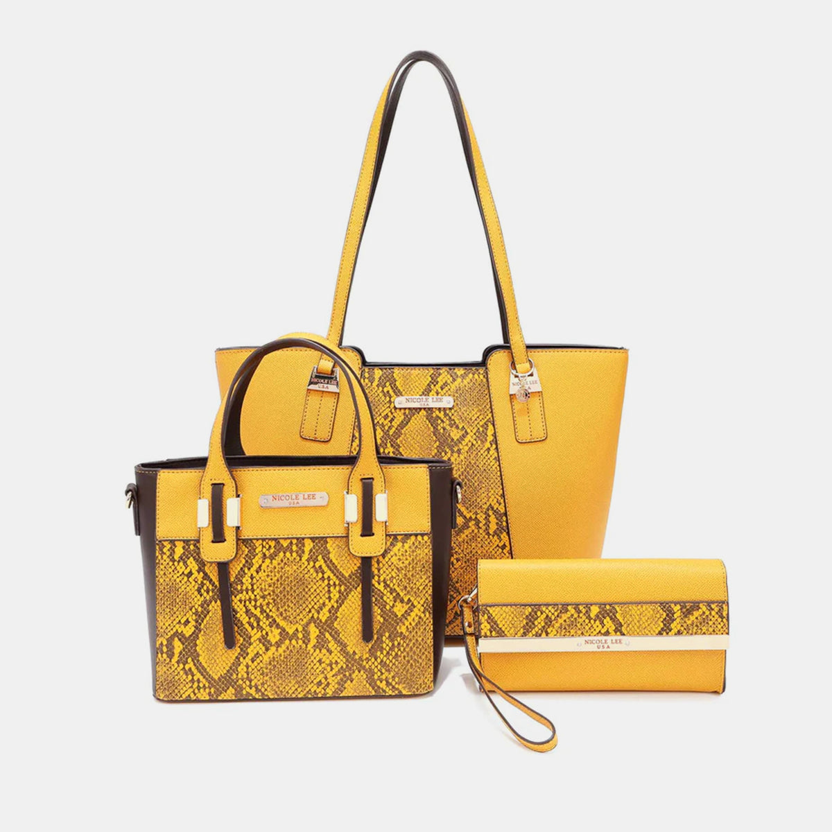 Nicole Lee USA Serpiente Handbag Set *4 colors*