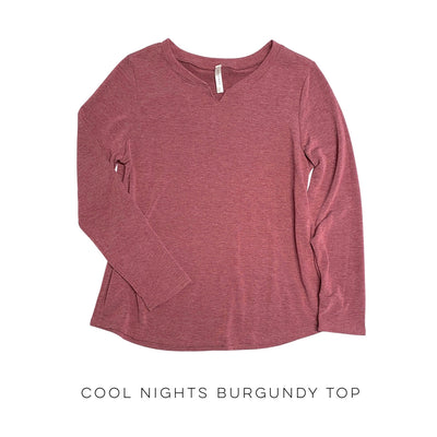 Cool Nights Burgundy Top - Copper + Rose