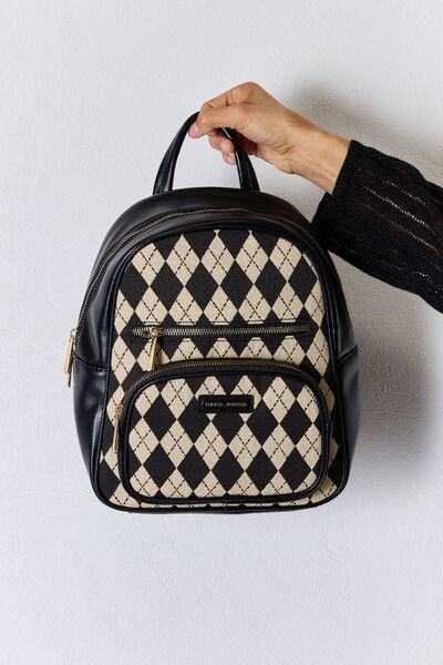 Argyle Chic Vegan Leather Backpack