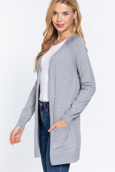 Sweet As Pie Cardigan in Heather