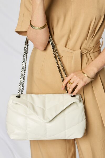 Greta Vegan Leather Handbag in Black or Beige