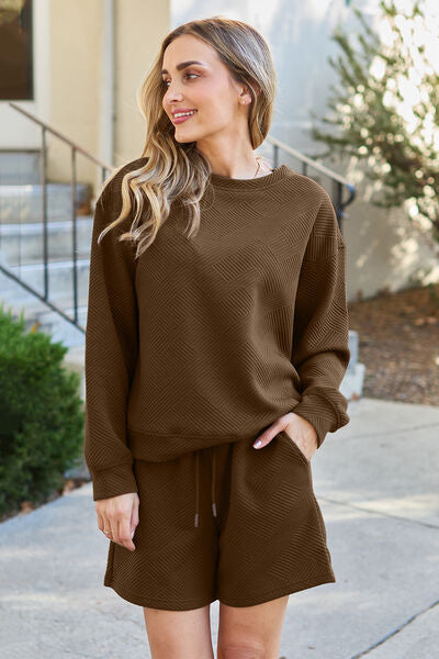 Simple Pleasures Comfy Set - Long Sleeve/Shorts