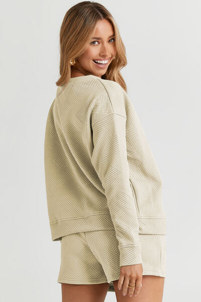 Simple Pleasures Comfy Set - Long Sleeve/Shorts